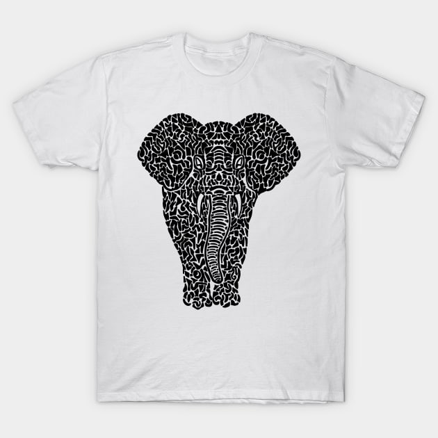 Tribal elephant T-Shirt by Eikia